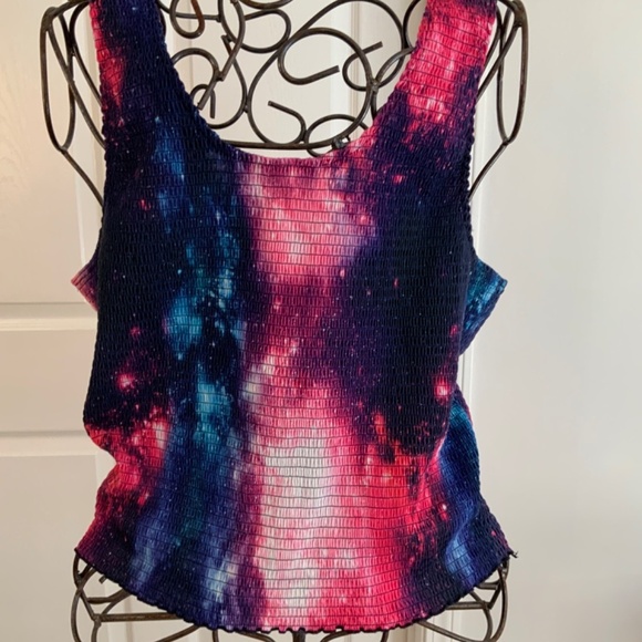 Hot Topic Tie Dye Space Galaxy Tank Top Plus Size 3X - Picture 2 of 6
